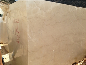 Ava Cream, Turkish Botticino Marble Block, Beige Marble Blocks