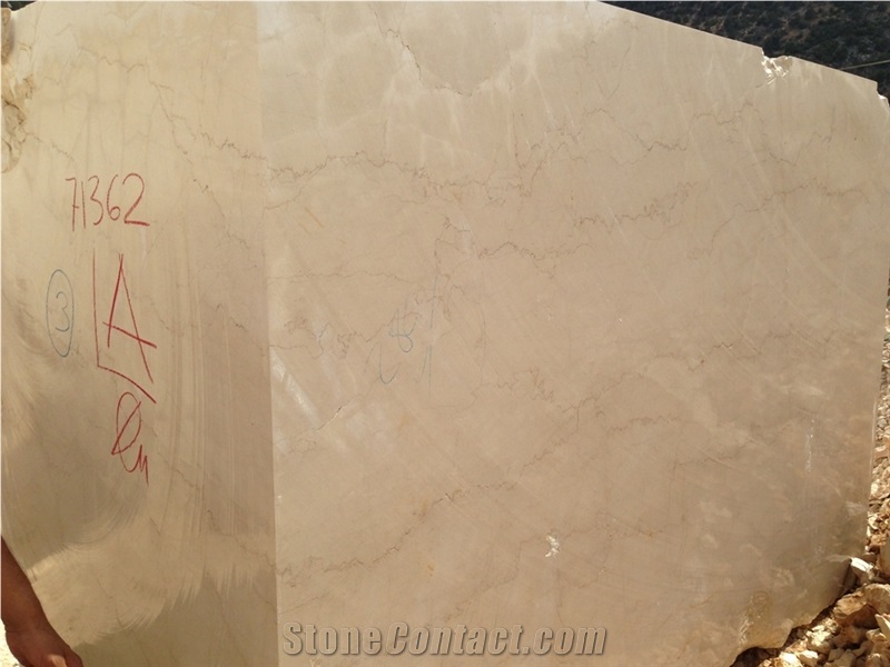 Ava Cream, Turkish Botticino Marble Block, Beige Marble Blocks