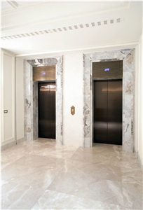 Cream Karaman Marble Slabs & Tiles, Beige Marble Turkey Tiles & Slabs