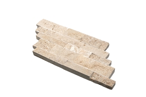 Panel Light Travertine Split Face Mosaic