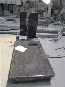 Brown Granite Tombstone & Monument,Memorials,Gravestone & Headstone
