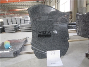 G654 Granite Tombstone & Monument,China Black Granite Gravestone & Headstone Sesame Black China impala Padang Black pingnan zhima hei china nero new impala dark grey Polished