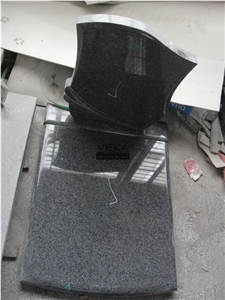 G654 Granite Tombstone & Monument,China Black Granite Gravestone & Headstone Sesame Black China impala Padang Black pingnan zhima hei china nero new impala dark grey Polished