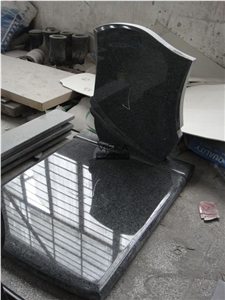 G654 Granite Tombstone & Monument,China Black Granite Gravestone & Headstone Sesame Black China impala Padang Black pingnan zhima hei china nero new impala dark grey Polished