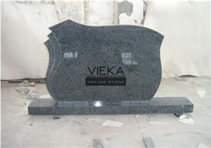 G654 Granite Tombstone & Monument,China Black Granite Gravestone & Headstone Sesame Black China impala Padang Black pingnan zhima hei china nero new impala dark grey Polished