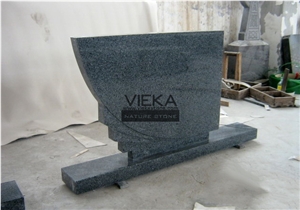 G654 Granite Tombstone & Monument,China Black Granite Gravestone & Headstone Sesame Black China impala Padang Black pingnan zhima hei china nero new impala dark grey Polished