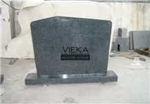 G654 Granite Tombstone & Monument,China Black Granite Gravestone & Headstone Sesame Black China impala Padang Black pingnan zhima hei china nero new impala dark grey Polished for Ireland and UK Market