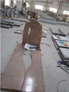 Multicolor red Granite Tombstone & Monument,Gravestone & Headstone india red multicolor indiano rosso rojo multicolor