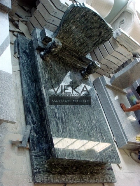 Ocean Green Granite Tombstone & Monument,Memorials,Gravestone & Headstone