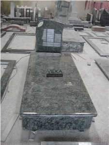 Olive Green Granite Tombstone & Monument,Memorials,Gravestone & Headstone