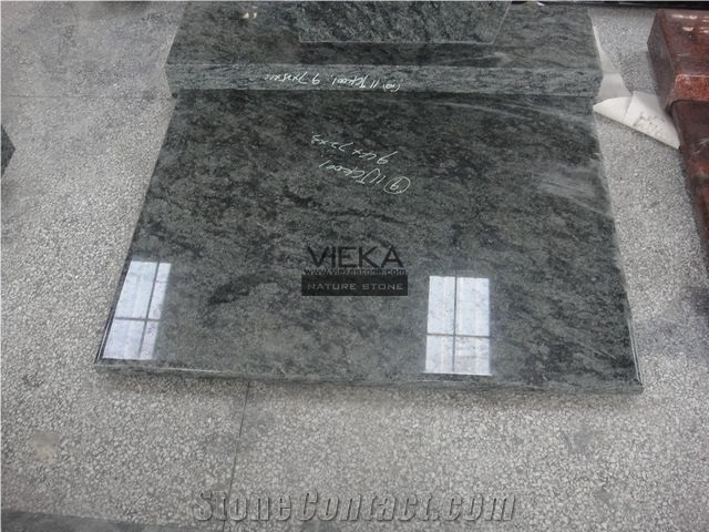 Olive Green Granite Tombstone & Monument,Memorials,Gravestone & Headstone