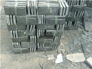 Quartzite Mushroom Wall Cladding Black Color