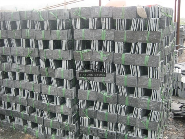 Quartzite Mushroom Wall Cladding Black Color