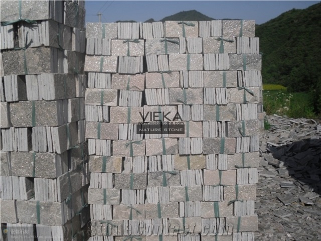 Quartzite Mushroom Wall Cladding Pink Color