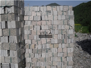 Quartzite Mushroom Wall Cladding Pink Color