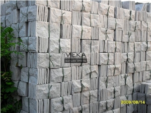 Quartzite Mushroom Wall Cladding White Color