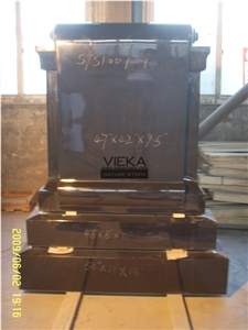 Shanxi Black Granite Tombstone & India Black Monument,Memorials,Gravestone & Headstone