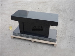 Shanxi Black Granite Tombstone & Monument,Memorials,Gravestone & Headstone Bench