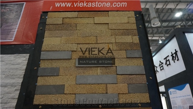 Slate & Quartzite Culture Stone Panel,Wall Panel,Ledge Stone,Veneer,Stacked Stone for Wall Cladding 60x15cm Retangle