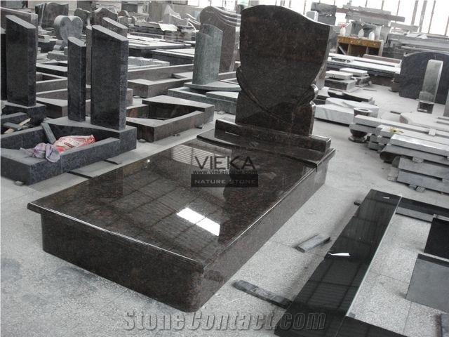 Tan Brown Granite Tombstone & Monument,India Brown Granite Tombstone