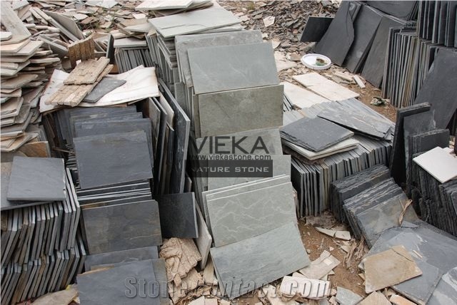Wooden Green Slate Tiles,China Wall & Floor Tiles Nature Split Surface