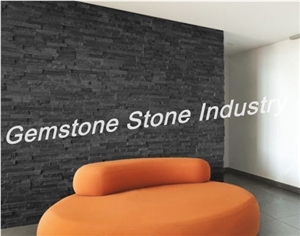Cultural Slate for Interior and Exterior Decoration,Hebei Black Slate Walling