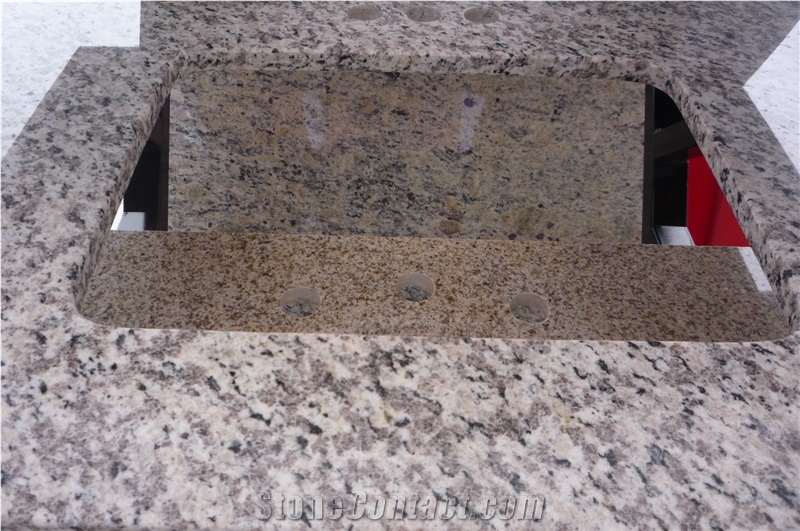Tiger Skin White Granite Vanity-Tops & Counter Tops, Bathroom/Kitchen/Washroom Usage
