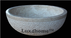 Beige Marble Sink Producer - Marble Vessel Sinks from Indonesia