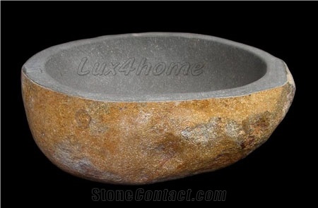 River Stone Sink Producer - Bathroom Sink - We Produce River Stone Sinks - Rock Sinks