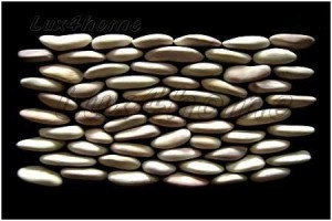 Standing Pebble Tile - Beige Pebble Tiles Pebble Mosaic Exporter & Producer