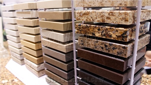 Brazil Persa Gold Nature Stone Granite Vanity Countertop with Ceramic Sink and Flat Edge Polish