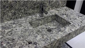 Yellow & White Quartz Stone for Vanity Top, Tile & Island Kitchen Counters