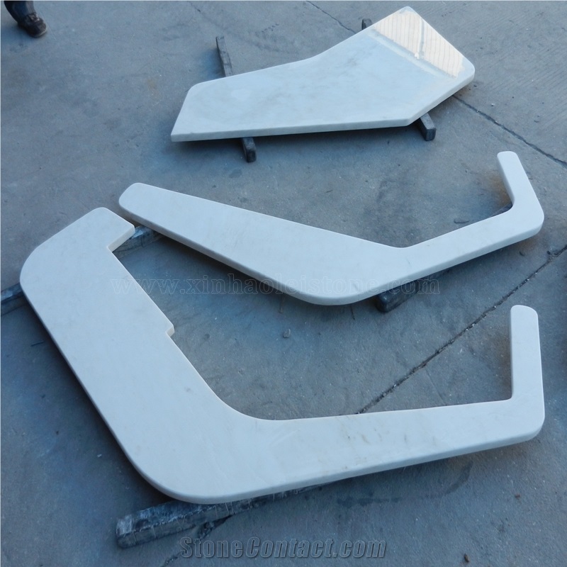 Oriental China White Marble Reception Countertop/Worktops