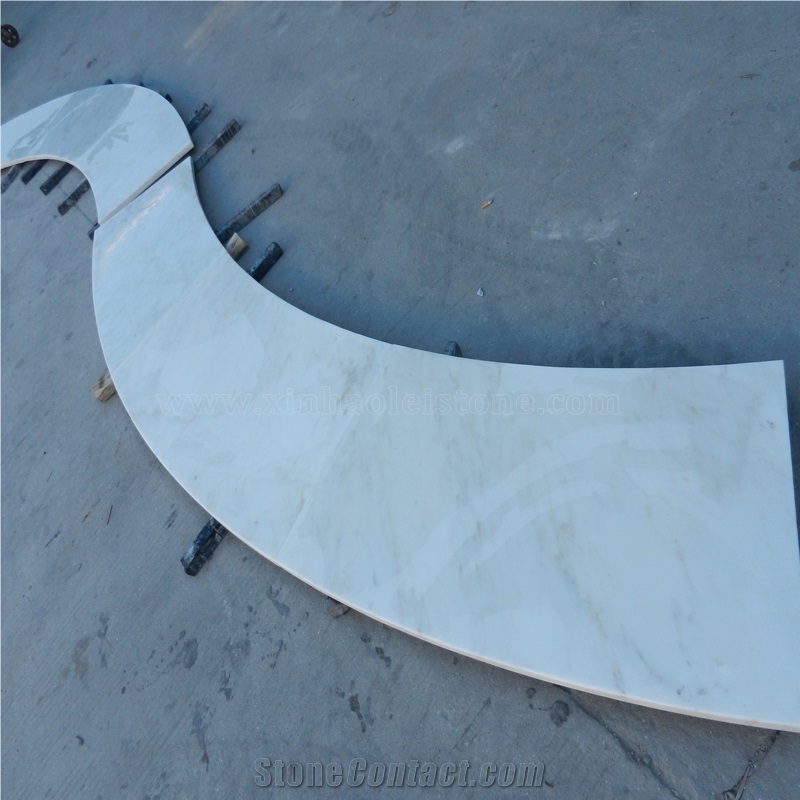 Oriental China White Marble Reception Countertop/Worktops