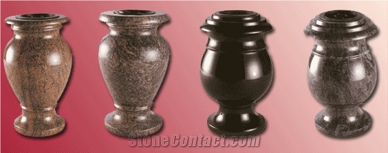 Granite Vases for Tombstones Monuments Headstones Gravestones