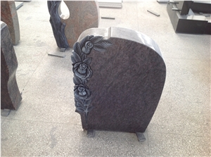 Green Granite Engraved Headstones Tree Carved Monuments Tombstone