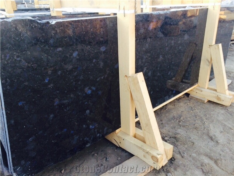 Slabs from Labradorite Volga Blue