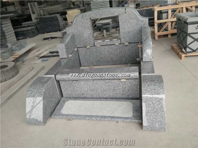 Beige Granite Monument & Tombstone G664 Granite Heart Monument