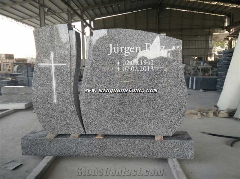 Beige Granite Monument & Tombstone G664 Granite Heart Monument