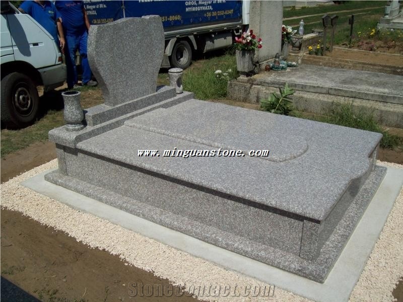 Beige Granite Monument & Tombstone G664 Granite Heart Monument