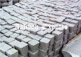 Cobbles Black Sandstone Cube Stone & Pavers