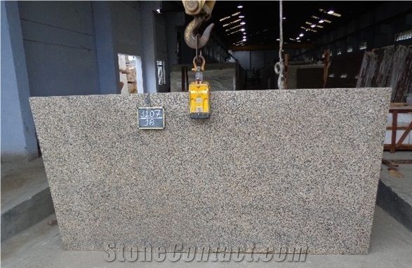 Crystal Yellow Granite Slabs & Tiles, India Yellow Granite