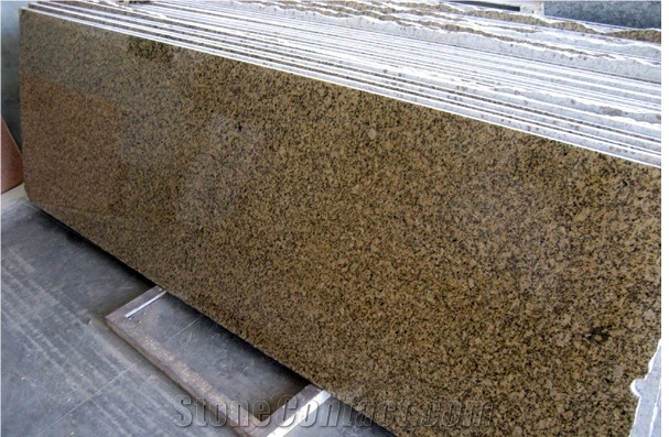 Crystal Yellow Granite Slabs & Tiles, India Yellow Granite