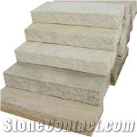 Mint Sandstone Steps & Stairs, Beige Sandstone Stair Risers