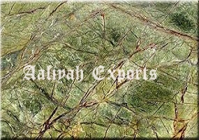 Rain Forest Green Marble Slabs & Tiles, India Green Marble