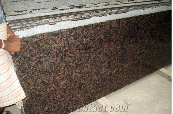 Tan Brown Granite Slabs, Tiles, Brown Polished Granite Floor Tiles, Wall Tiles India