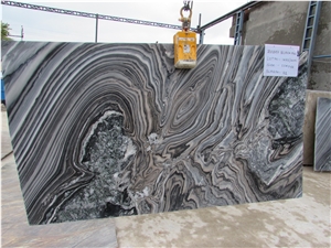 Zebra Black Marble Slabs, Tiles, Black Wood Vein Marble Floor Tiles, Wall Tiles
