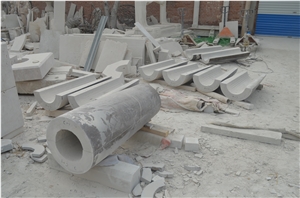 China Empeador Marble Hollow Columns, China Emperador Brown Marble Columns