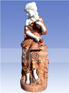 Multicolor Marble Statue Venus