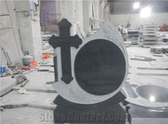 G654 Granite Tombstone,Padang Dark Grey Granite Gravestone & Monument,New Design Padang Dark Granite Tombstone